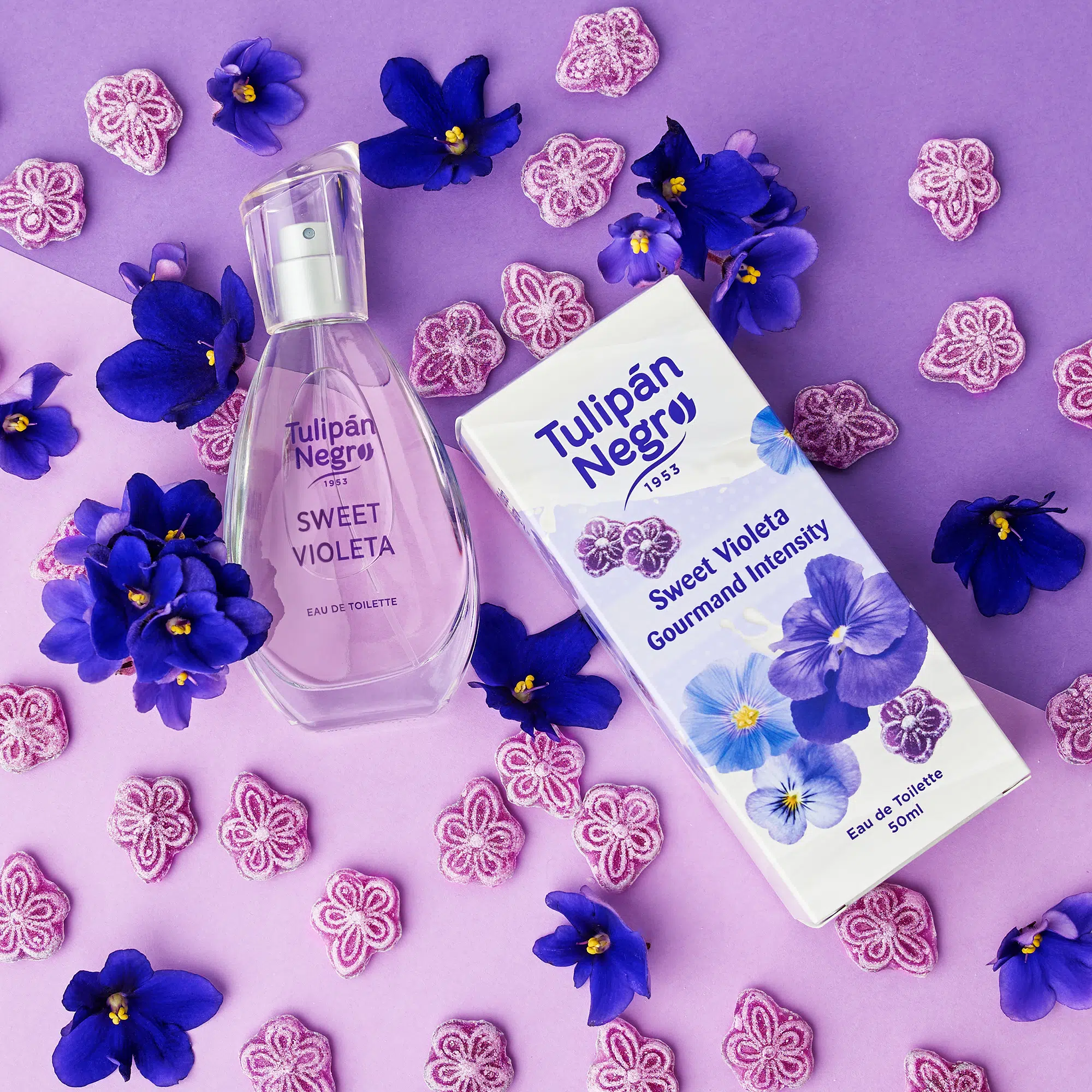 Agua de Colonia Tulipán Negro Sweet Violeta 50 ml